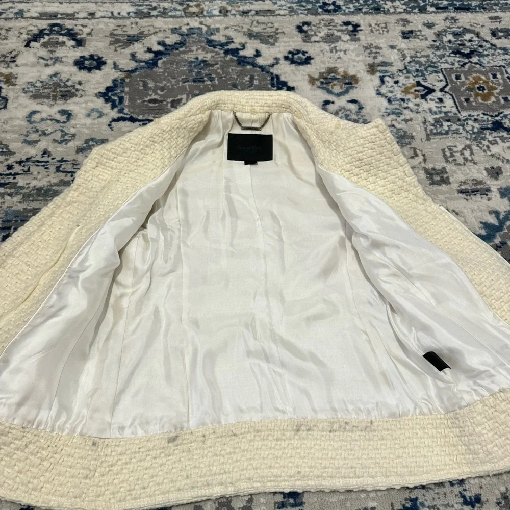 CALVIN KLEIN cream colored cardigan sweater - Picture 4 of 12